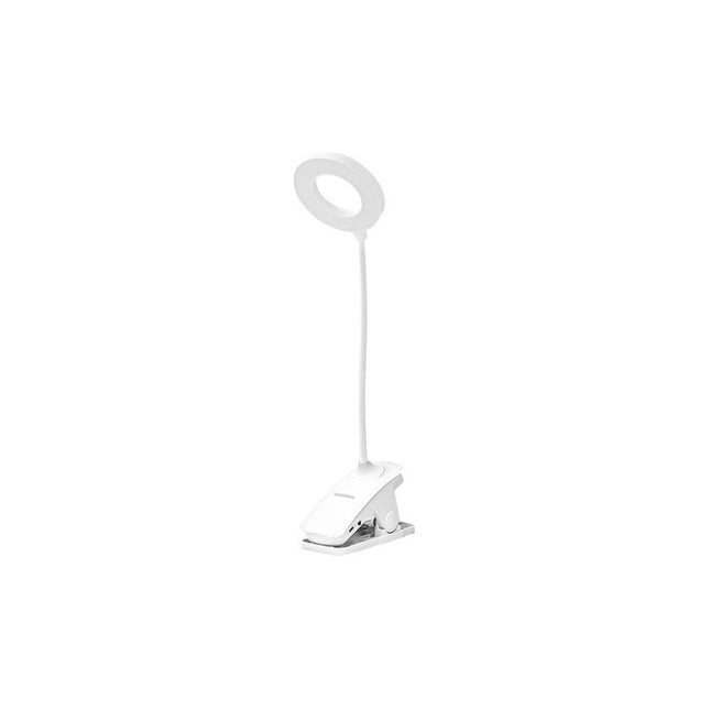 Lampara Led Recargable Con Base Clip Anillo  Blanco Frío Blanco Frío
