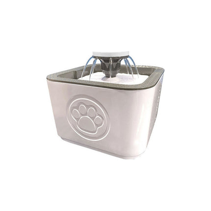 Fuente Bebedero Para Mascotas Agua Fresca Para Perro Y Gato Blanco