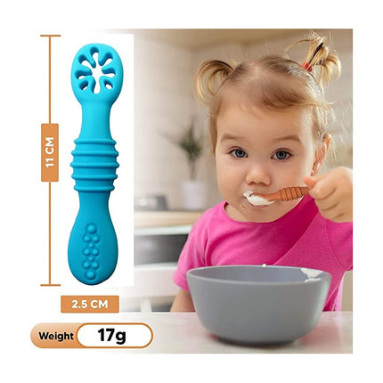 Cucharas De Bebé En Silicona 2 Unidades