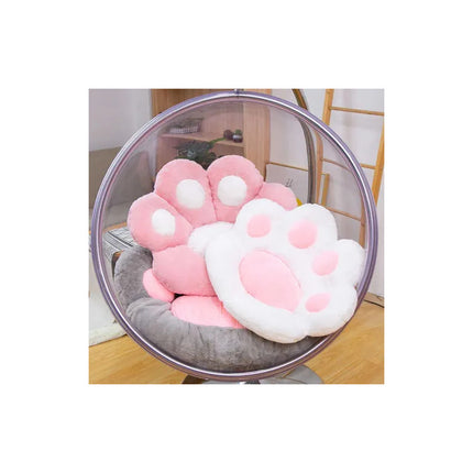 Almohadón Pata De Gato - Asiento Puff Peluche Huella V 1
