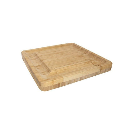 Tabla Para Picada De Madera Cuadrada + Acc  Cuadrado