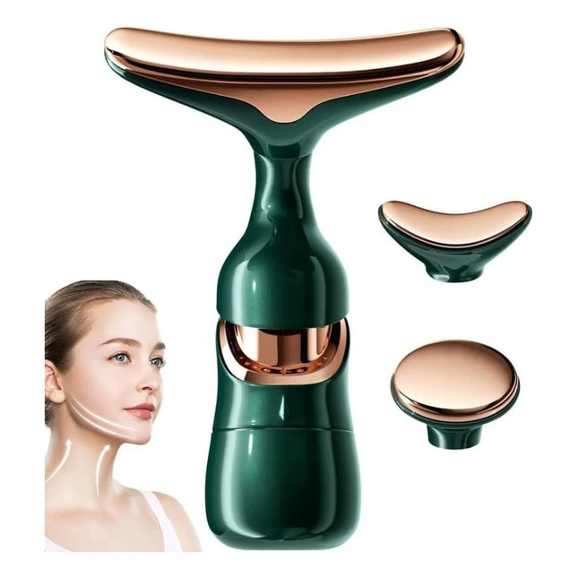 Masajeador Facial 4d Estimula La Microcirculación Verde