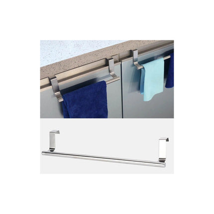 Colgador Para Puerta Toallero Cocina Baño Mediano  Gris