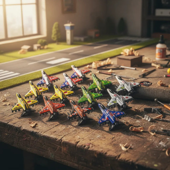 Set De Aviones A Fricción X12 Unidades Ty372758 V