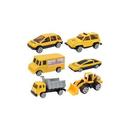 Set X 6 Vehiculos De Juguete Varios Diseños 17x22cm
