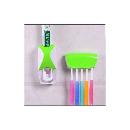 Dispensador De  Pasta Dientes Y  Porta Cepillo