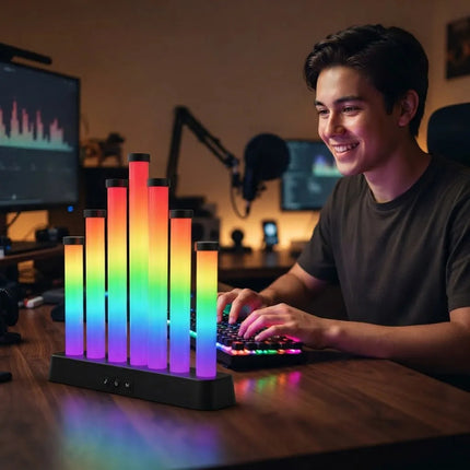 Luces Led Rgb Audiorítmicas Para Escritorio Gamer Lb-2415 Rgb