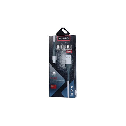 Cable Usb V8-micro Usb Malla Super Reforzado Treqa 1 M 3.4a Varios