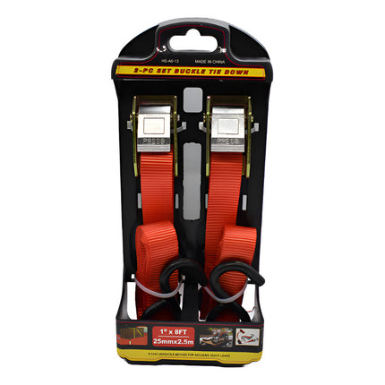 Set De 2 Correas Para Sujeción  2.5mts X 25mm Ctl00025