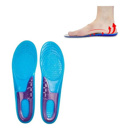 Plantillas Gel Silicona Ortopédicas Antideslizante Azul V Azul
