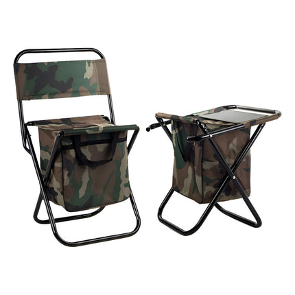 Silla Plegable Camuflada Con Baul Camuflada