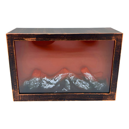 Estufa De Plástico Simula Fuego Decorativa  60cm Fuego