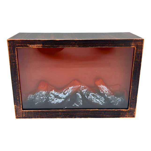 Estufa De Plástico Simula Fuego Decorativa  60cm Fuego