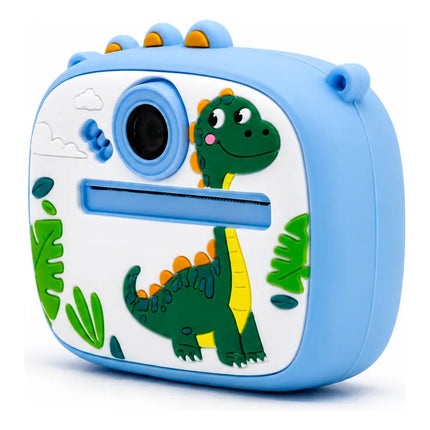 Camara De Fotos Dual Instantanea Infantil Varios Diseños Celeste