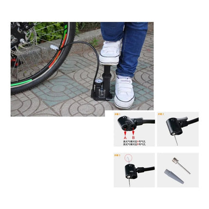 Inflador Rapido Alta Presion Bicicleta Moto Auto Deportes