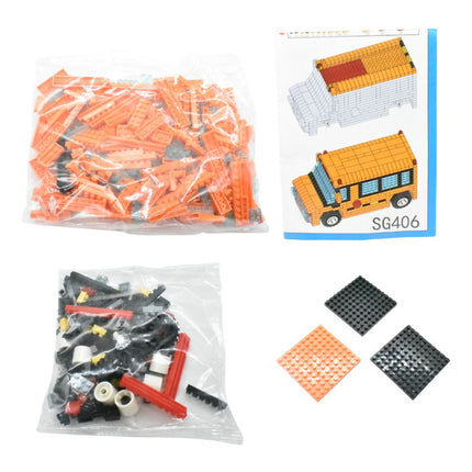 Bloques De Construcción En Caja Ómnibus Escolar 1 Zow