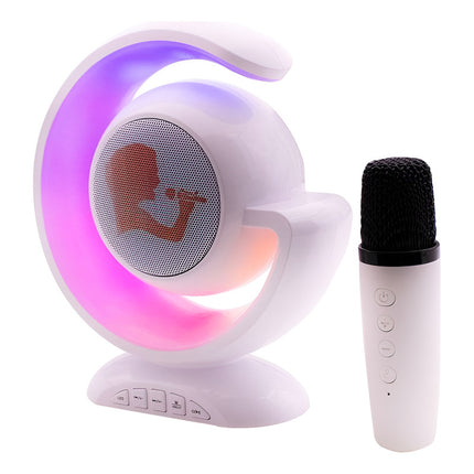 Parlante G Rgb C/microfono Blanco Blanco
