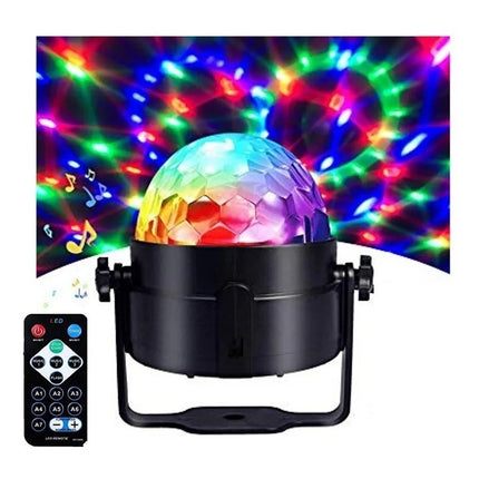Bola De Luces Led Rgb Audioritmica Discoteca + Control