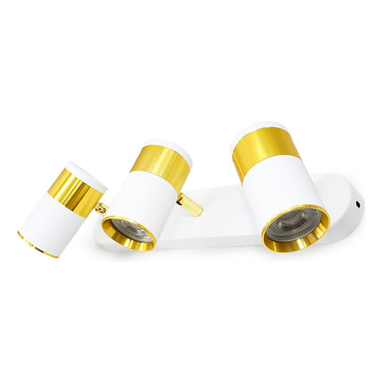 Aplique 3 Luces Blanco Dorado Pared-techo Lh-3533 Blanco Y Dorado