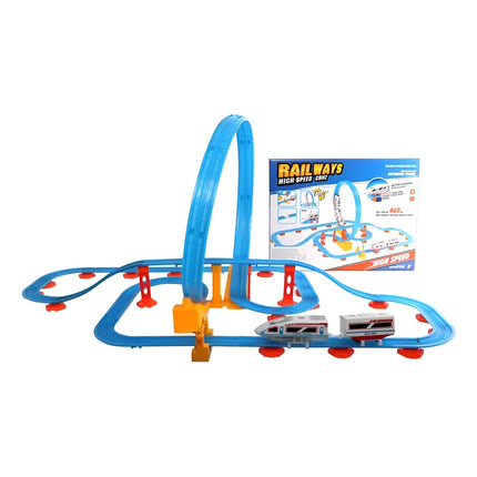 Pista Tren Bala Eléctrica Loop 79 Piezas 468 Cm Z