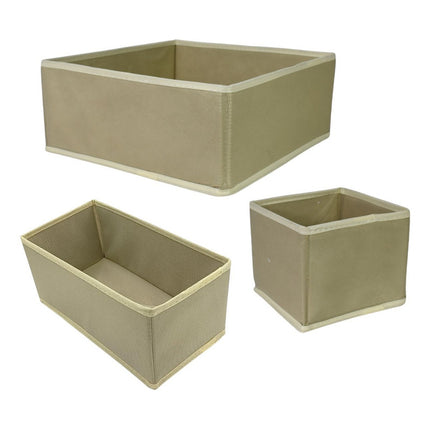Set Cajas Organizadoras De Tela X 3. Chw02822/3/4