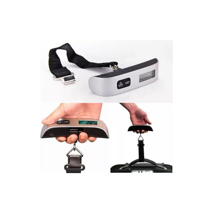 Balanza Digital Para Equipaje Valijas Viaje Pesca Maletas Gris