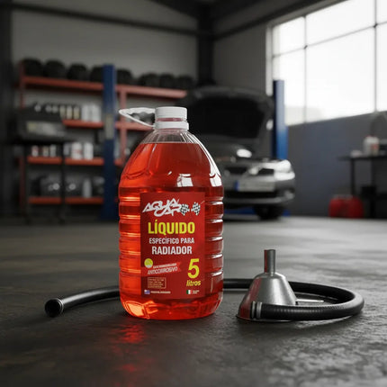 Liquido Para Radiador Color Rojo 5 Litros Aquacar Rojo