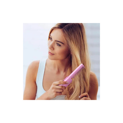 Cepillo Térmico Carga Usb  Peine Cepillo Alisador Brushing V