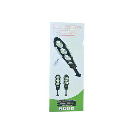 Luz Foco Solar Induction X3 Cob Negro