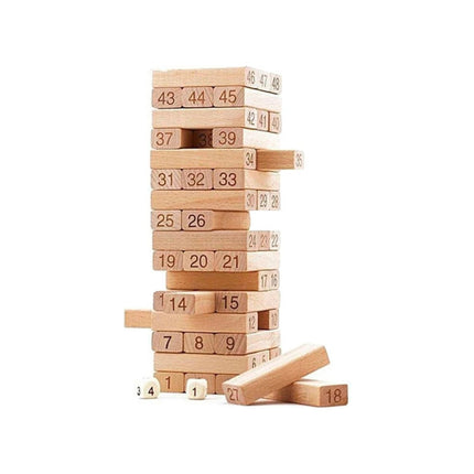 Juego Torre De Madera Jenga En Caja Natural