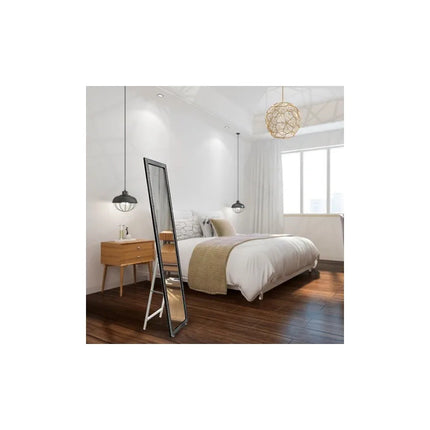 Espejo De Pie Decoracion Living Dormitorio Hogar Negro
