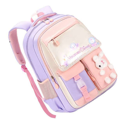Mochila Escolar Conejo Rosada Rosada