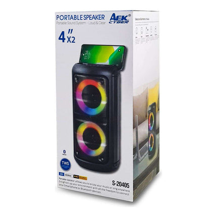 Parlante Portable Aek S-20405 4 Negro