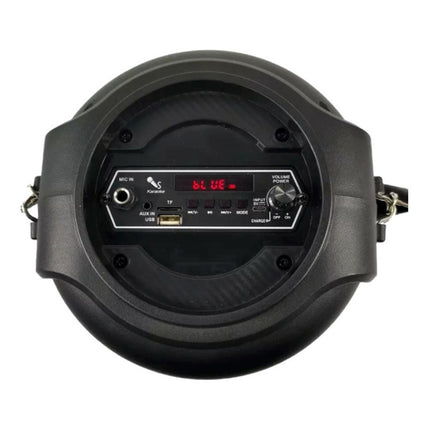 Parlante Portátil 6.5  Con Bluetooth Y Luz Led Negro