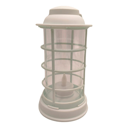 Lampara Led Farol Con Vela A  Pila Cálido