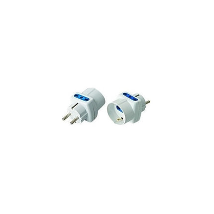 Ficha Adaptador Schuko A 2 Modulos + 1 Schuko
