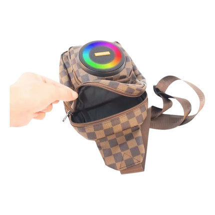 Mochila Riñonera Parlante Bluetooth 30w Rgb Usb/tf/fm/aux V