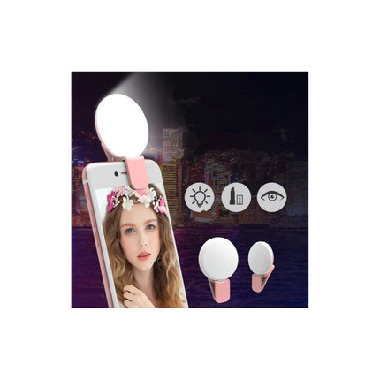 Selfie Led Flash Luz Cámara Foto Celular Usb Recargable Varios