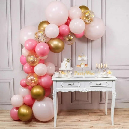 Inflador Globos Eléctrico + 5 Rollos Cinta Arco 5 Metros C/u
