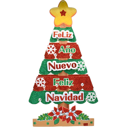 Adorno Cartel Navideño 40x23cm Ccm00661 V