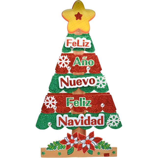 Adorno Cartel Navideño 40x23cm Ccm00661 V