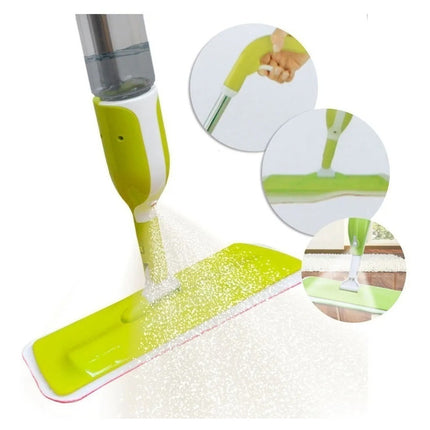 Mopa Trapeador Spray Microfibra Lavable Lampazo Giratorio