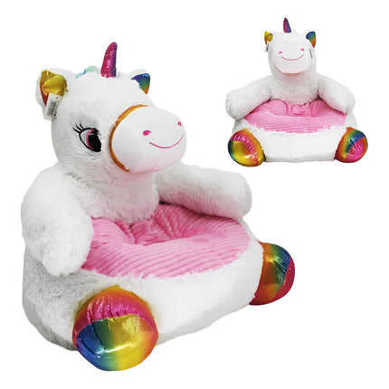 Sillon Puff Peluche Asiento Niño  Puff Infantil Unicornio