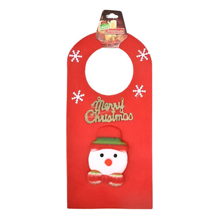 Adorno De Navidad Para Puerta 26x12.5cm. Rojo Ccm00080 Rojo