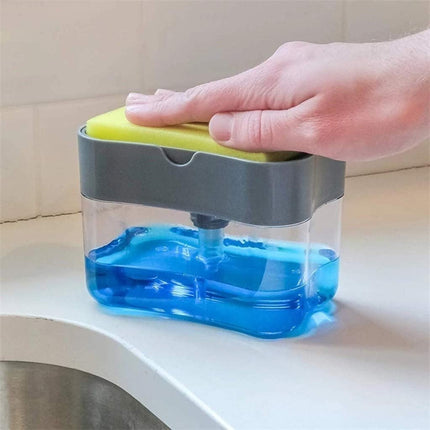 Dispensador Para Jabon Liquido Y Esponja 2 En 1