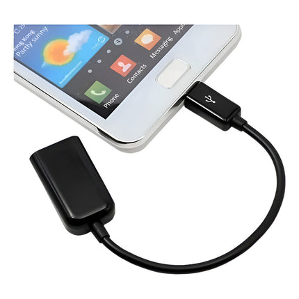 Cable Otg V8 Micro Usb Para Tablet Y Celulares Negro