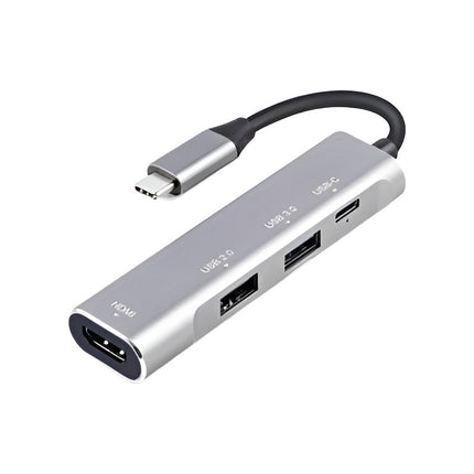 Adaptador Hub 6 En 1 Usb 2.0/ Usb 3.0/sd/tf/usb-c/ Hdmi