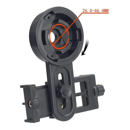 Adaptador Soporte Para Teléfono Celular En Telescopio        Negro