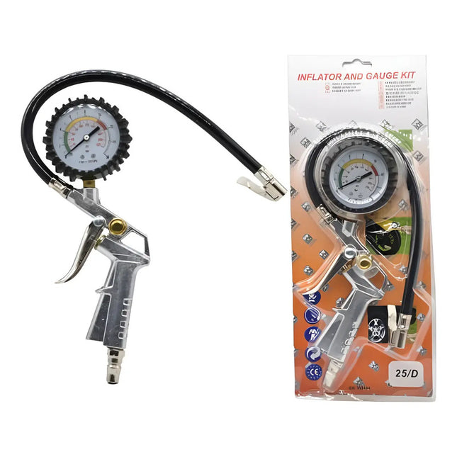 Inflador Y Medidor De Aire 25cm