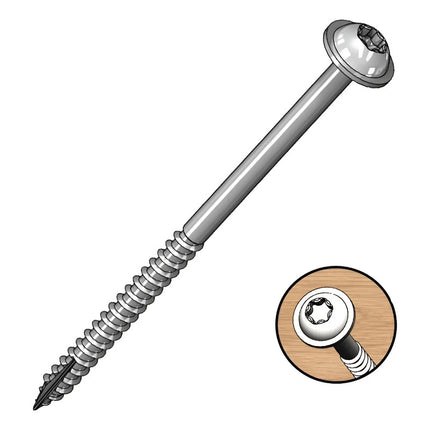 Tornillos Torx (coarse) 2.5 Pulgadas (63mm) X35 Unidades